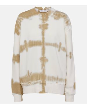 Proenza Schouler Label Blake Tie-Dye Cotton Sweatshirt - White