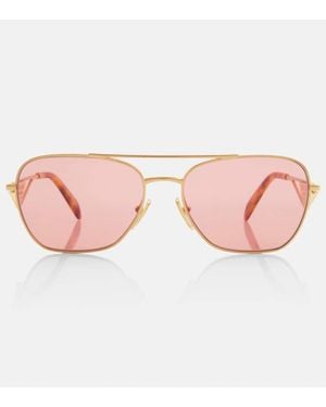 Prada Eckige Sonnenbrille - Pink