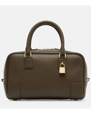 Loewe Amazona 23 Leather Tote Bag - Brown