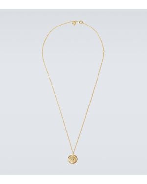 Tom Wood Coin 18kt Gold-plated Sterling Silver Pendant Necklace - White