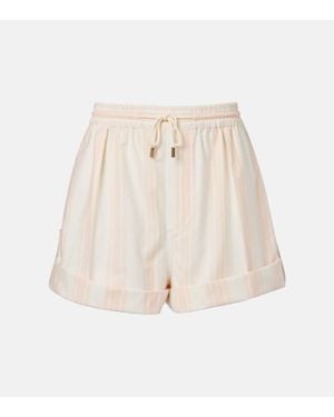 Chloé Shorts A Righe - Neutro