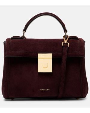 DeMellier London Tote Paris Aus Veloursleder - Rot