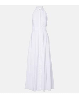 Ralph Lauren Cotton Poplin Maxi Dress - White