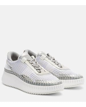 Chloé Plateau-Sneakers Nama - Weiß