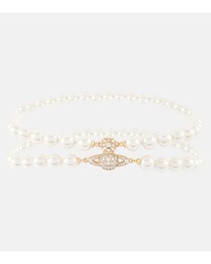 Vivienne Westwood Choker Graziella Mit Zierperlen - Mettallic