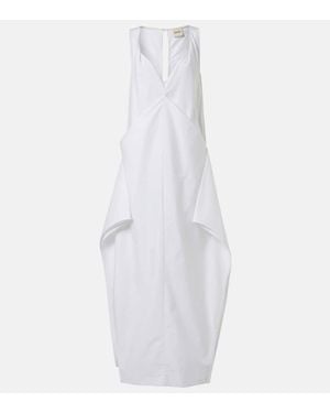 KHAITE Kenith Cotton Maxi Dress - White