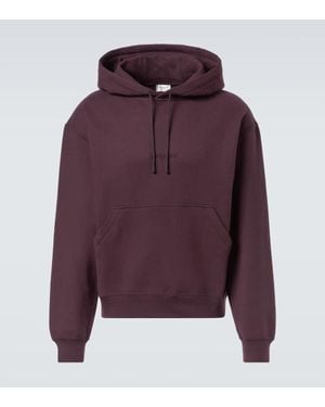 Saint Laurent Cotton Hoodie - Purple