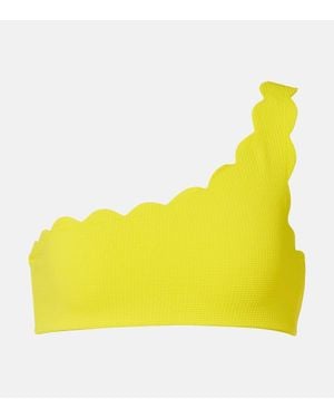 Marysia Swim Santa Barbara Scalloped Bikini Top - Yellow