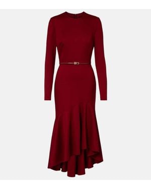 Elie Saab Robe Midi - Rouge