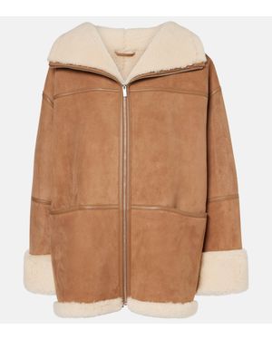 TOTEME Signature Shearling Jacket - Brown