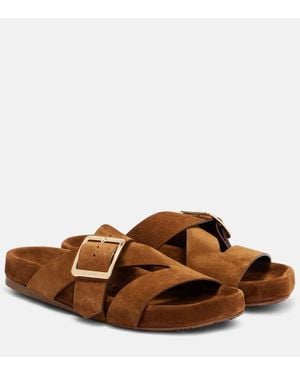 VIP【関税送料無料】希少 Loewe Ease Buckle Sabot in suede Loewe 'ease buckle' sabots available on julian-fashion.com