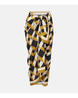 Eres Vibration Cotton And Silk Beach Cover-Up - Metallic
