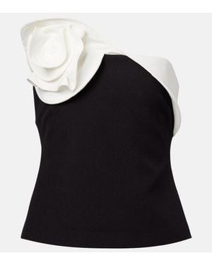 Roland Mouret Top Aus Crepe - Schwarz