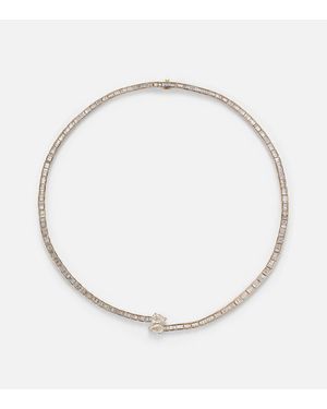 Anita Ko Saturn 18kt Gold Choker With Diamonds - Metallic