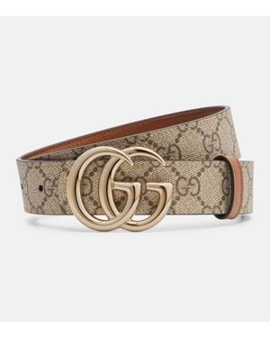Gucci Gg Marmont Belt - Natural