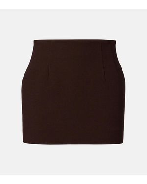 Wardrobe NYC Virgin Wool Miniskirt - Brown