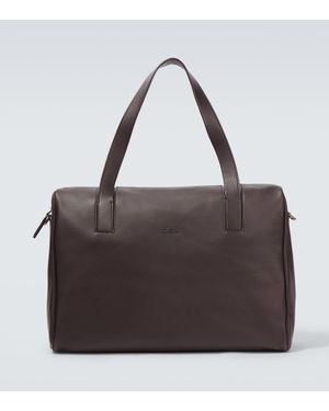 ZEGNA Bolso De Viaje De Piel - Marrón
