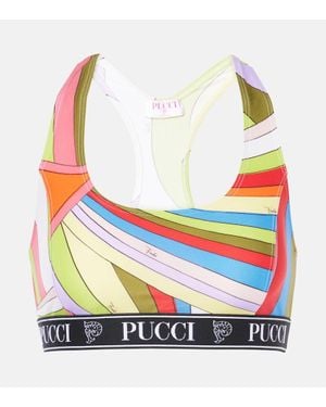 Emilio Pucci Iride Sports Bra - White