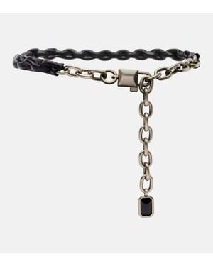 Dolce & Gabbana Cintura Con Pelle - Nero