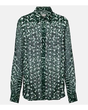Dries Van Noten Bedrucktes Hemd - Grün