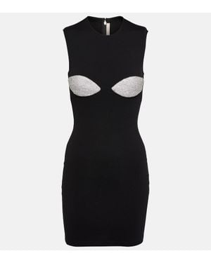 Christopher Kane Verziertes Minikleid - Schwarz