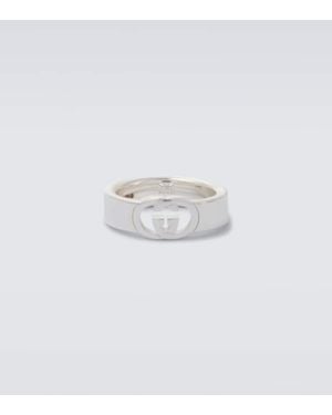 Gucci Ring Interlocking G Aus Sterlingsilber - Weiß