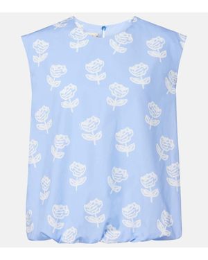 Marni Top Aus Baumwolle - Blau