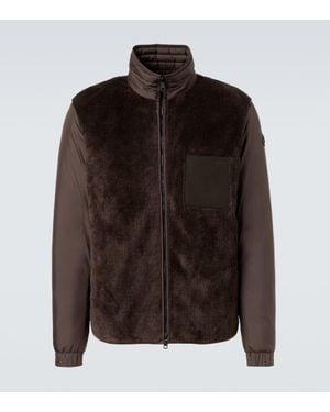 Moncler Livra Panelled Jacket - Brown