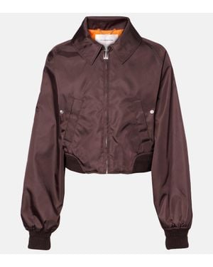 Victoria Beckham Harrington Bomber Jacket - Brown