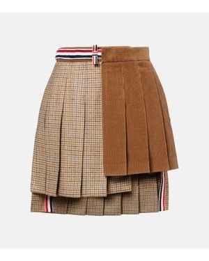 Thom Browne Minigonna Asimmetrica - Marrone
