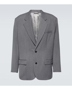 Acne Studios Oversized Wool-Blend Blazer - Grey