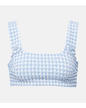 Jonathan Simkhai Bikini-Oberteil Ainsley - Blau