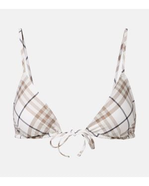 Burberry Top Bikini Check - Neutro