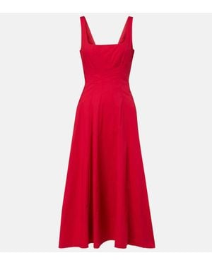STAUD Abito Midi Wells - Rosso