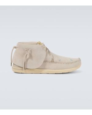 Visvim Fbt Lhamo-Folk Suede Sneakers - Natural
