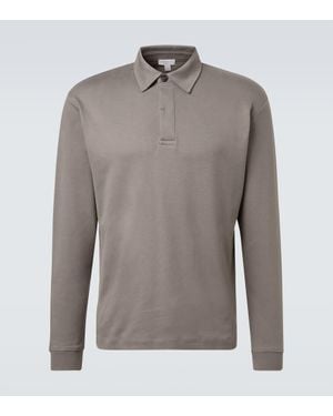 Sunspel Polohemd Aus Baumwolle - Grau