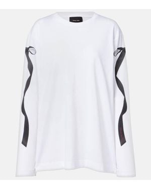 Simone Rocha Printed Cotton Jersey T-Shirt - White