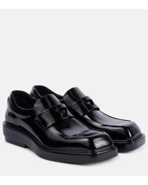 Prada Loafers Aus Leder - Schwarz