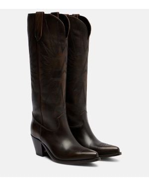 Golden Goose Stivali Texani Wish Star - Nero
