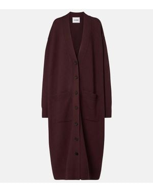 Jil Sander Oversize-Cardigan Aus Wolle - Rot