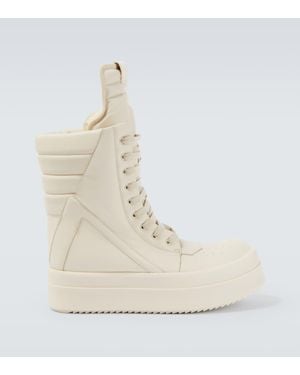 Rick Owens Zapatillas Megageobaskets De Piel - Neutro