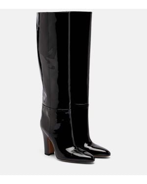 Paris Texas Lavinia 100 Patent Leather Knee-High Boots - Black