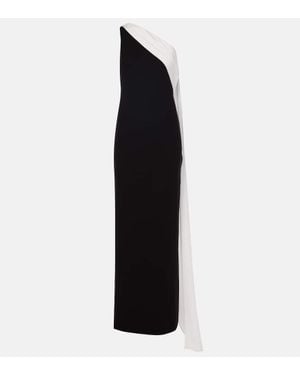 Roland Mouret Scarf-Detail One-Shoulder Gown - Black