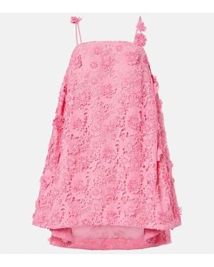 LEO LIN Fifi Floral Lace Minidress - Pink