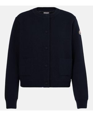 Moncler Down Cardigan - Blue