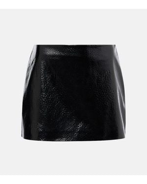 Frankie Shop Mary Faux Leather Miniskirt - Black