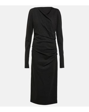 Dorothee Schumacher Abito Midi Drappeggiato - Nero