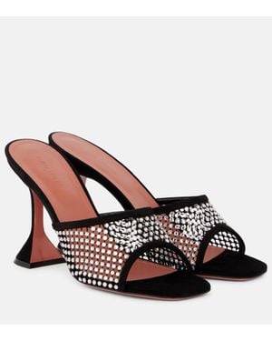 AMINA MUADDI Mules Lupita 95 - Marrone