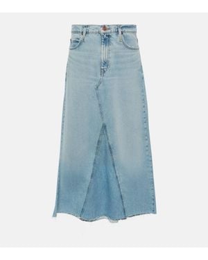 FRAME Dorothy Denim Maxi Skirt - Blue
