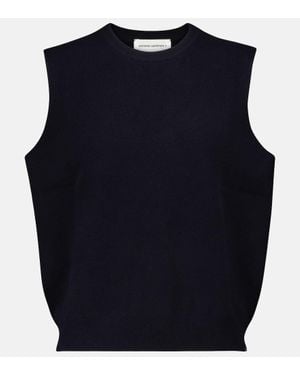 Extreme Cashmere Pullunder N°156 Be Now Aus Einem Kaschmirgemisch - Blau